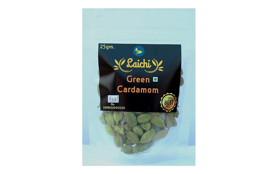 Laichi Green Cardamom    Pack  25 grams
